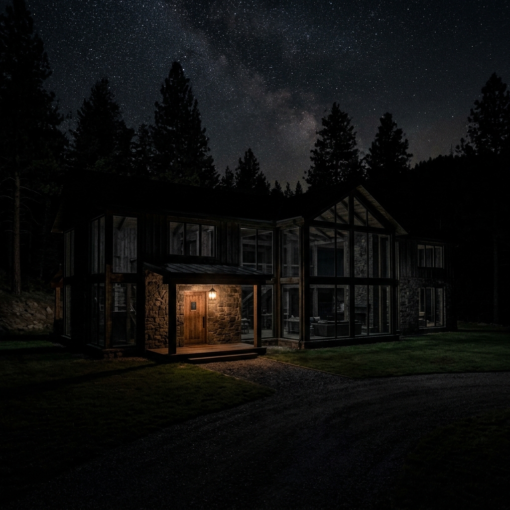 Farmhouse at Night - Standard Light
