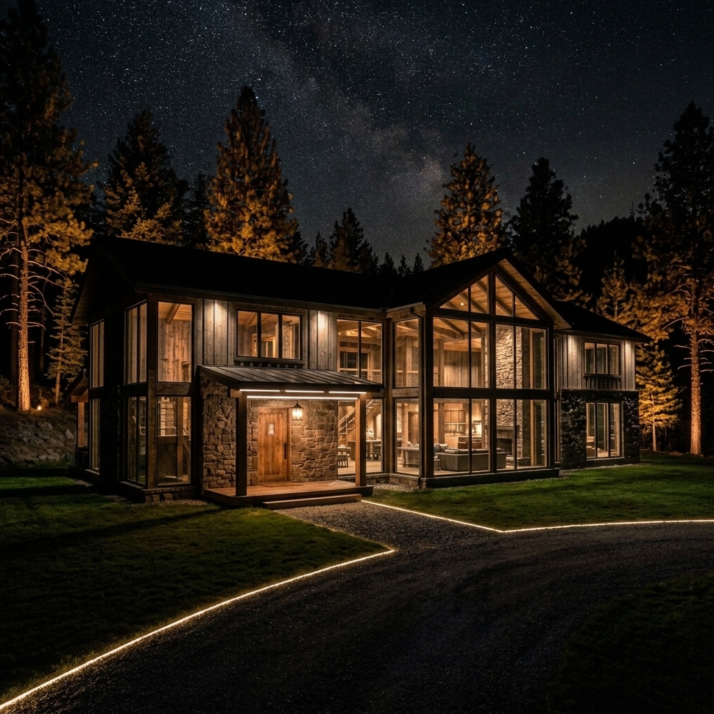 Farmhouse at Night - Vinsta Premium LED